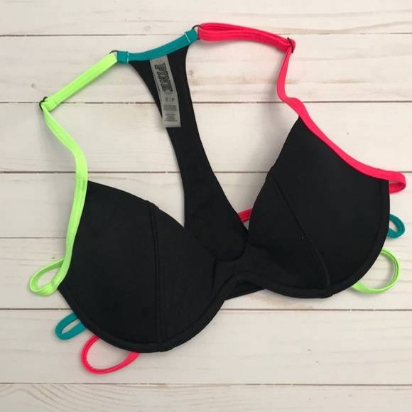 PINK Victoria's Secret Other - PINK Black Racerback Style Bikini Top